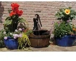 Ubbink Holz-Gartenbrunnen Newcastle, ca. &Oslash;60/H75 cm, Braun