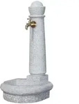 GARANTIA Kunststoff-Gartenbrunnen Venezia, 44 x 52 x 90 cm, Grau