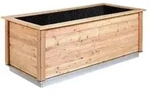 KGT Holz-Hochbeet Woody 210, ca. B214/H79/T99 cm, Hellbraun