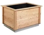 KGT Holz-Hochbeet Woody 130, ca. B131/H79/T99 cm, Natur