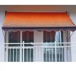 Angerer Klemmmarkise, Design 200 orange-braun, unterschiedliche Breiten, Braun,