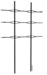 LECHUZA&reg; Trio Cottage Rankgitter, schwarz, ca. B86/H135 cm