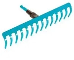 GARDENA combisystem Rechen, 36 cm, T&uuml;rkis, Schwarz