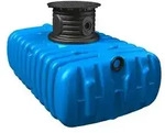 4rain Zisterne FLAT Flachtank inkl. Schachtverl&auml;ngerung, Blau