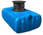 4rain Zisterne FLAT Flachtank inkl. Schachtverl&auml;ngerung, Blau