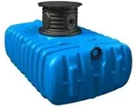 4rain Zisterne FLAT Flachtank inkl. Schachtverl&auml;ngerung, Blau