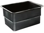 Heissner PE-Fertigteich modern, Schwarz