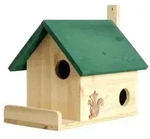 dobar&reg; wildlife Eichh&ouml;rnchenkobel, ca. B47,5/H34,5/T26 cm, Gr&uuml;n, Natur