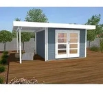 Weka Designhaus 126 A, Gr. 1, ca. B500/H225/T316 cm, Hellgrau