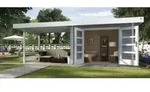 Weka Designhaus 126 B, Gr. 1, ca. B645/H225/T316 cm, Hellgrau