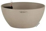 LECHUZA&reg; Kunststoff-Schale 'Cubeto Stone', rund, Beige