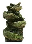 Ubbink Polyresin-Gartenbrunnen Mini-Wasserfall Vernier, ca. B46/H78/T36 cm, Braun,
