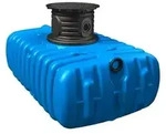 4rain Zisterne FLAT Flachtank-Paket Garten-Comfort, begehbar, Blau