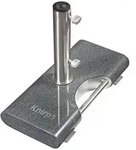 Knirps Balkon-Granitsockel mit Griff, 25 kg, Grau, Silber