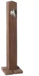 Garantia Kunststoff-Wasserzapfs&auml;ule Wood, ca. H100 cm, Braun