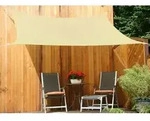 Floracord Sonnensegel, quadratisch, ca. B360/T360 cm, Beige