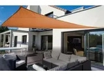Floracord Sonnensegel, dreieckig, ca. B360/T360 cm, Orange