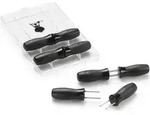 Weber Maiskolbenhalter-Set, 8-teilig, Schwarz, Silber