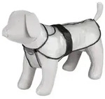 Trixie Hunde-Regenmantel Tarbes, Schwarz, Transparent