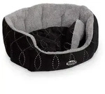Nobby Komfortbett Ceno, oval, Schwarz, Grau