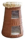 Silvio Design Katzenh&ouml;hle Doppel-Korbturm