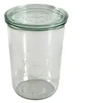 WECK&reg; Sturzglas, 750 ml, 4er-Set, Transparent