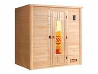 Weka Sauna Bergen mit Holztür, Natur