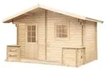 Wolff Finnhaus Saunahaus de luxe Sanna 70, ca. B460/H280/T322 cm, Natur