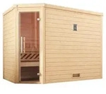 Weka Sauna Turku mit Glast&uuml;r, ca. B248/H205/T198 cm, Natur