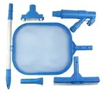 Summer Fun Bodensauger-Set Standard, 6-teilig, Blau, Wei&szlig;, Silber