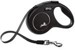 flexi&reg; Hundeleine Gurt-Leine New Classic, Small, 5m, Schwarz