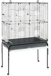 ferplast Vogelheim Planeta, schwarz, ca. B99,5/H170/T53 cm