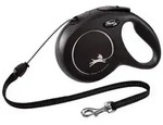 flexi&reg; Hundeleine New Classic Seil-Leine, Medium, 8m, Schwarz