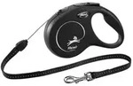 flexi&reg; Hundeleine Seil-Leine Classic, S, 8 m, Schwarz