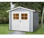 Weka Gartenhaus 224 Gr. 3, ca. B280/H238/T263 cm, Grau