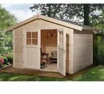 Weka Gartenhaus 122 Gr. 3, ca. B380/H253/T239 cm, Natur