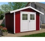 Weka Gartenhaus 122 Gr. 5, ca. B380/H253/T324 cm, Rot