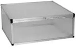 KGT Fr&uuml;hbeet 100, ca. B103/H46/T91 cm, Silber, Transparent