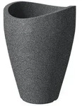Scheurich Kunststoff-Topf Wave Globe, rund, ca. &Oslash;50,5/H67 cm, Schwarz