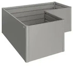 Biohort Metall-HochBeet L, ca. B201,6/H77/T201,6 cm, Quarzgrau