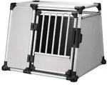 Trixie Hundetransportbox Aluminium, hellgrau/silber, Hellgrau, Silber