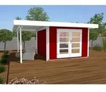 Weka Designhaus 126 A+ Gr. 1, ca. B500/H247/T316 cm, Rot