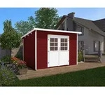 Weka Gartenhaus 219 Gr. 2, ca. B320/H218/T278 cm, Rot