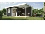 Weka Designhaus 213 B+ Gr. 1, ca. B585/H259/T279 cm, Dunkelgrau