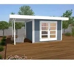 Weka Designhaus 126 A+ Gr. 1, ca. B500/H247/T316 cm, Hellgrau