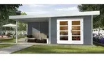 Weka Designhaus 126 B+ Gr. 1, ca. B645/H247/T316 cm, Hellgrau