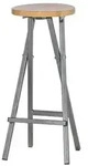 Fun Star Barhocker, ca. H82 cm, Grau, Natur