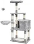 Feandrea Kratzbaum mit Turm, grau, ca.B55/H138/T40 cm