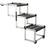 Trixie Falttreppe, 3-stufig, ca. B37/H50-57/T120 cm, Silber