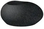 Scheurich Kunststoff-Topf Flow, oval, Schwarz